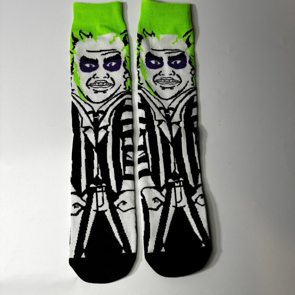 Beetlejuice socks, new in package US Size 7-10 Horror Movie